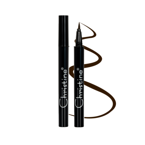 قلم كحل سائل بني غامق ضد الماء من كرستين CH-111