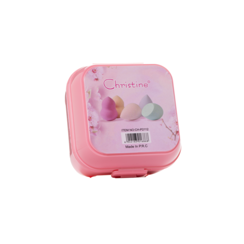 كرستين طقم اسفنجة بيوتي بلندر 4 قطع وردي CH-P2112