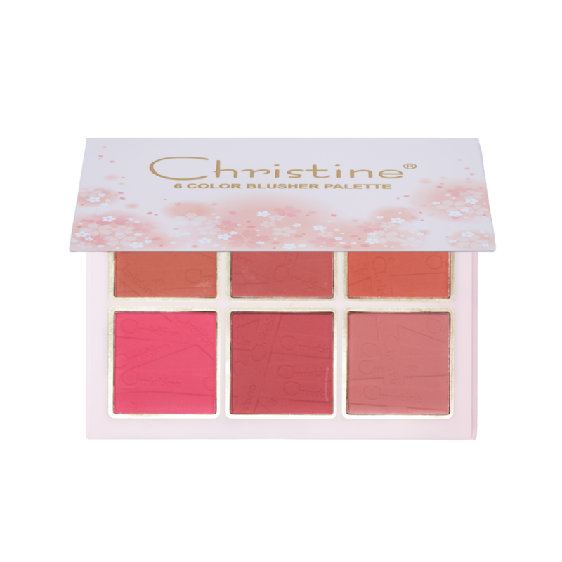 باليت احمر خدود 6 لون A من كرستين CH-B2202