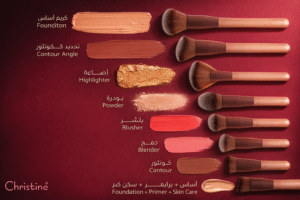 فرشاة المكياج الاحترافية من كرستين - روج الجمال